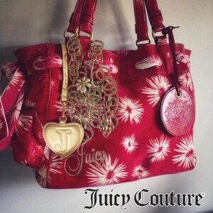 Rare Y2K Juicy Couture Poinsettia Burst Shoulder Bag